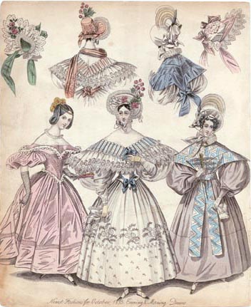 1830s fashion plate regency victorian